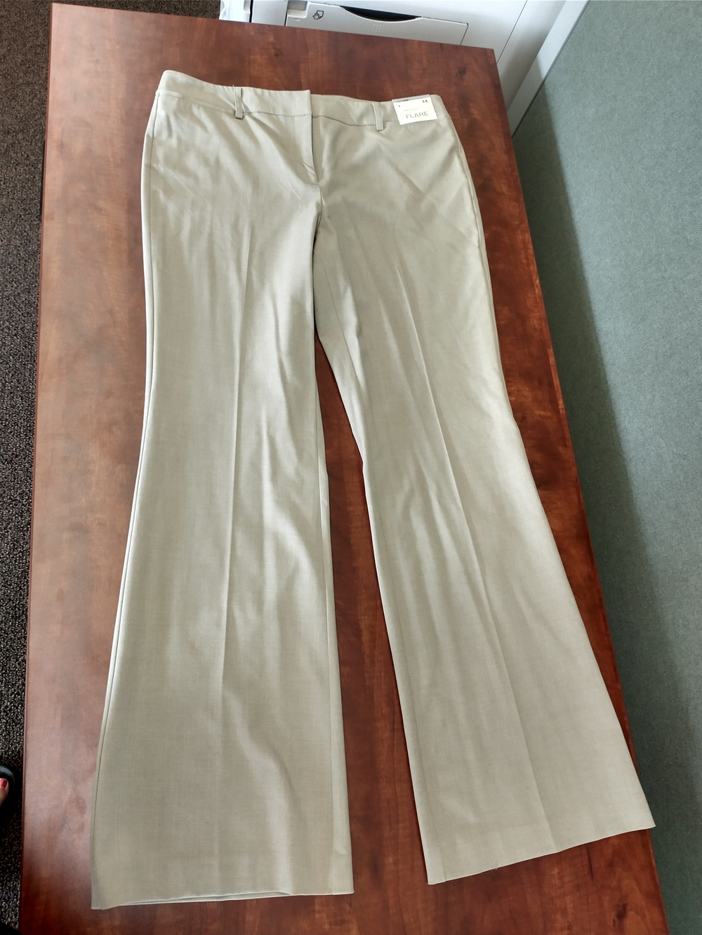 New York & Company Tan Wide-Leg Dress Pants - Picture 10 of 10